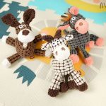 Plush Donkey Squeaky Dog Toy - Interactive Tug & Chew Toy for Dogs