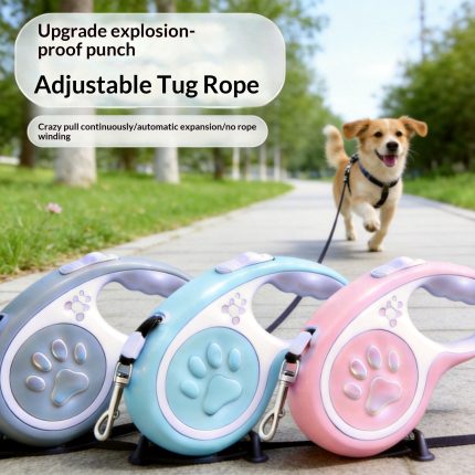 Pet leash, anti-escape, anti-burst, retractable, automatic retractable dog leash for small and medium-sized dogs, a must-have dog chain.