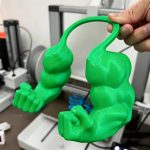 3D Printed Muscle Arm Cat Costume - Funny Hulk-Style Pet Accessory - Image 2