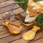 Double-walled pet water bottle, outdoor feeder, dual-purpose cat and dog food box, portable pet travel cup