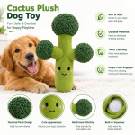 Broccoli Plush Dog Toy - Cute Interactive Squeaky Chew Toy for Dogs
