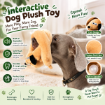 Sausage Dog Squeaky Plush Dog Toy, Long Interactive Chew Toy for Large & Medium Dogs