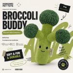 Broccoli Plush Dog Toy - Cute Interactive Squeaky Chew Toy for Dogs - Image 2