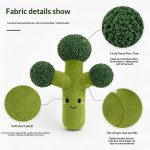 Broccoli Plush Dog Toy - Cute Interactive Squeaky Chew Toy for Dogs - Image 3