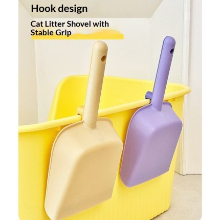 Plastic Cat Litter Scoop, Durable PP Litter Shovel with Hanging Hole for Cat Litter Box