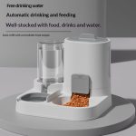 2 in 1 Automatic Pet Feeder and Water Dispenser, Large Capacity Anti-Spill Food Water Bowl for Cats and Small Dogs - Image 9