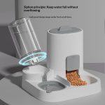 2 in 1 Automatic Pet Feeder and Water Dispenser, Large Capacity Anti-Spill Food Water Bowl for Cats and Small Dogs - Image 8