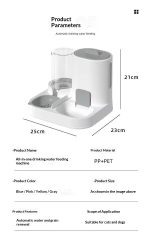 2 in 1 Automatic Pet Feeder and Water Dispenser, Large Capacity Anti-Spill Food Water Bowl for Cats and Small Dogs - Image 11