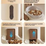 2 in 1 Automatic Pet Feeder and Water Dispenser, Gravity Pet Food & Water Station for Cats Small Dogs - Image 6