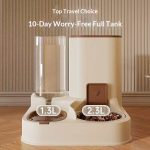 2 in 1 Automatic Pet Feeder and Water Dispenser, Gravity Pet Food & Water Station for Cats Small Dogs - Image 2