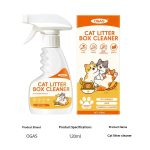 Cat Litter Box Cleaner Spray, Plant-Based Gentle Non-Irritating Pet Odor Eliminator for Cat Litter Tray - Image 6