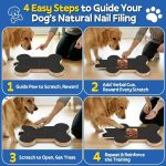 Bone Shape Dog Nail Scratch Board with Treat Compartment, Interactive Dog Toy for Natural Nail Filing - Image 6