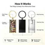 Custom Film Strip Photo Keychain, Keep Your Loved Ones Close - Image 4