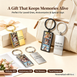 Custom Film Strip Photo Keychain, Keep Your Loved Ones Close - Image 2